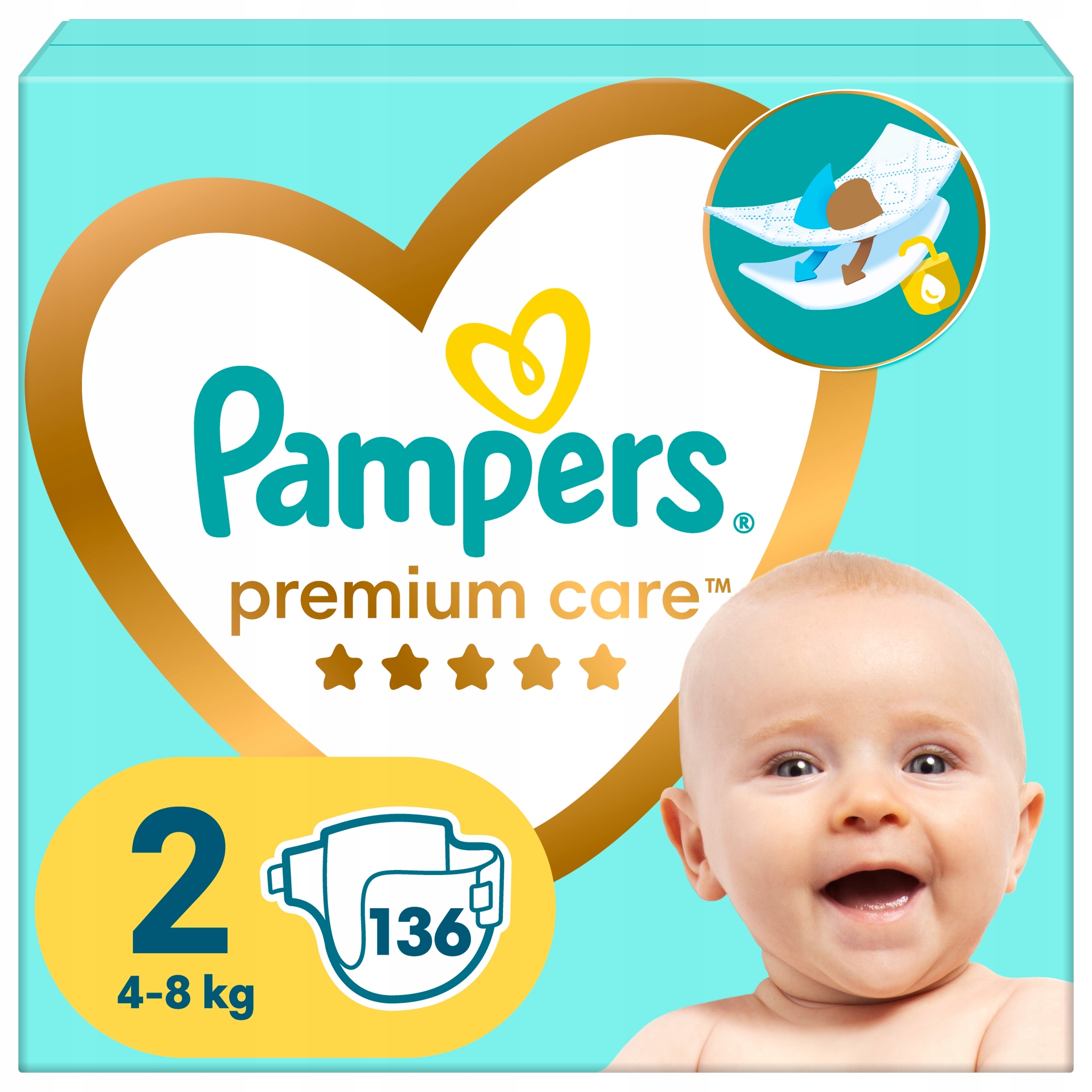 pieluchomajtki pampers mega box 4 maxi 104