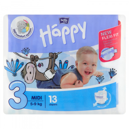 pampers 3 baby dry 68