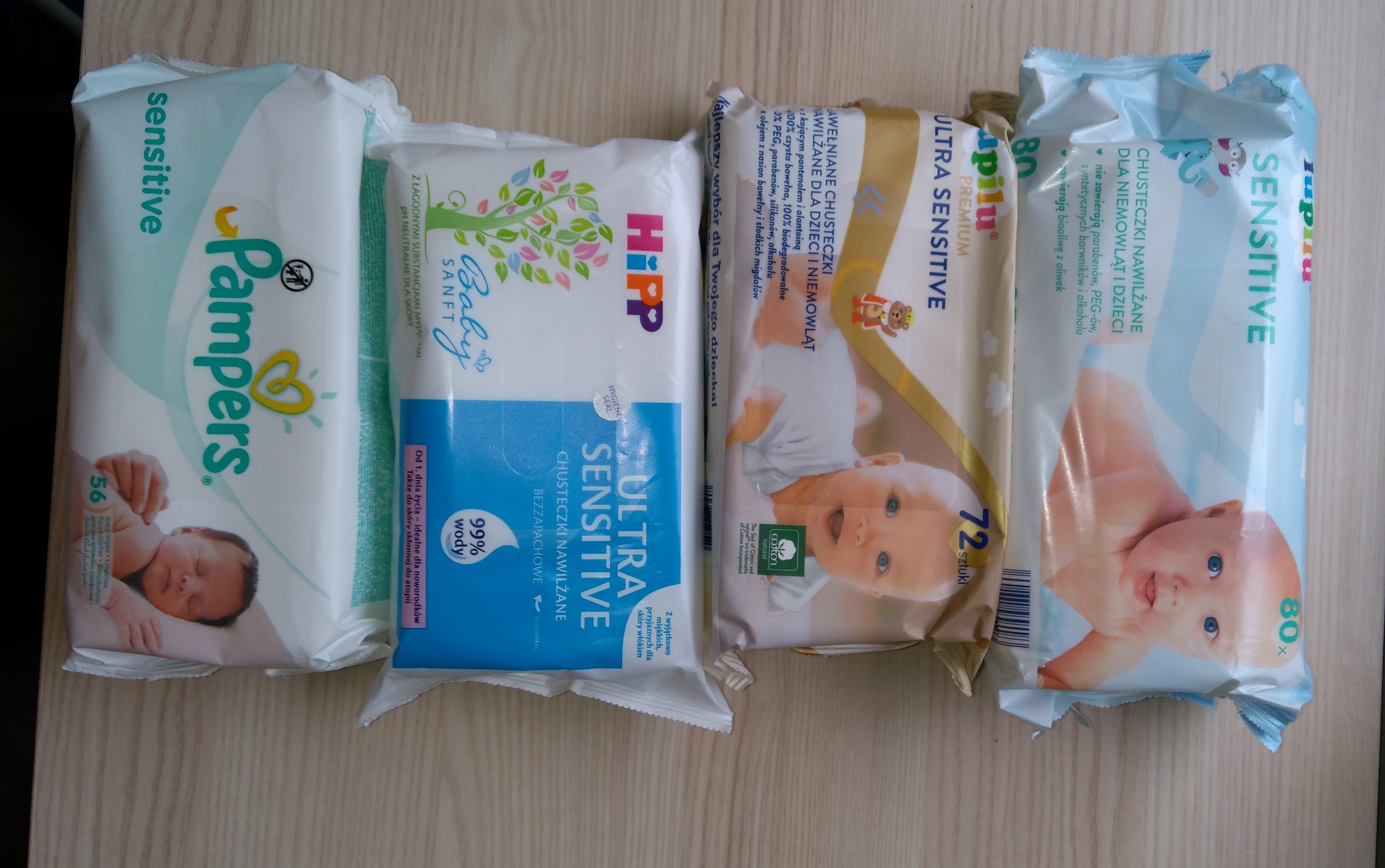 chusyeczki nawilzane pampers ktore