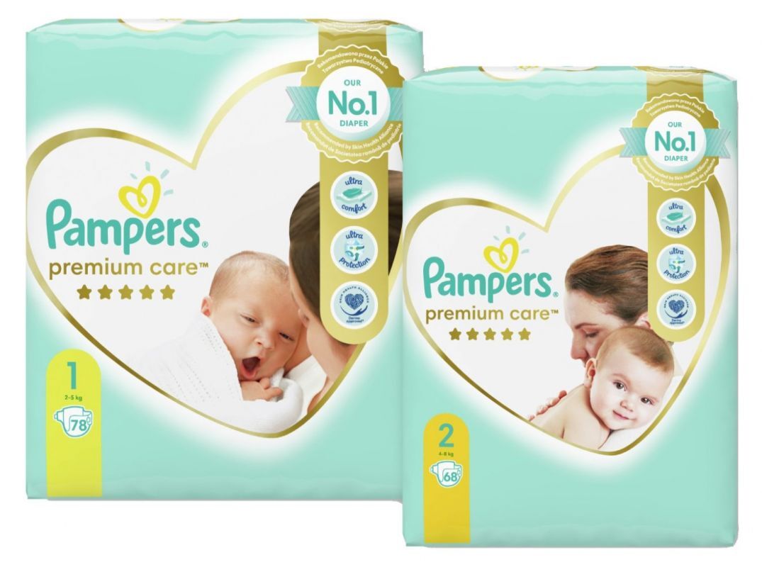 pampers premium care 1 77szt