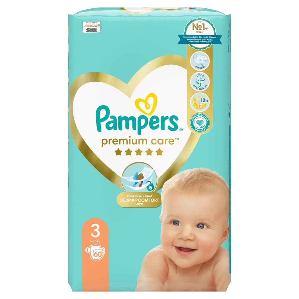 różnica pampers premium care a baby dry