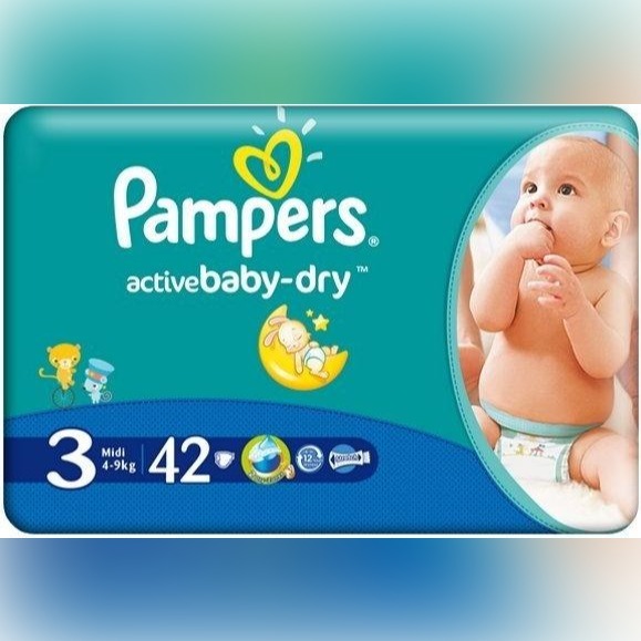 pampers pieluchy active baby 3 midi 5-9kg 103szt