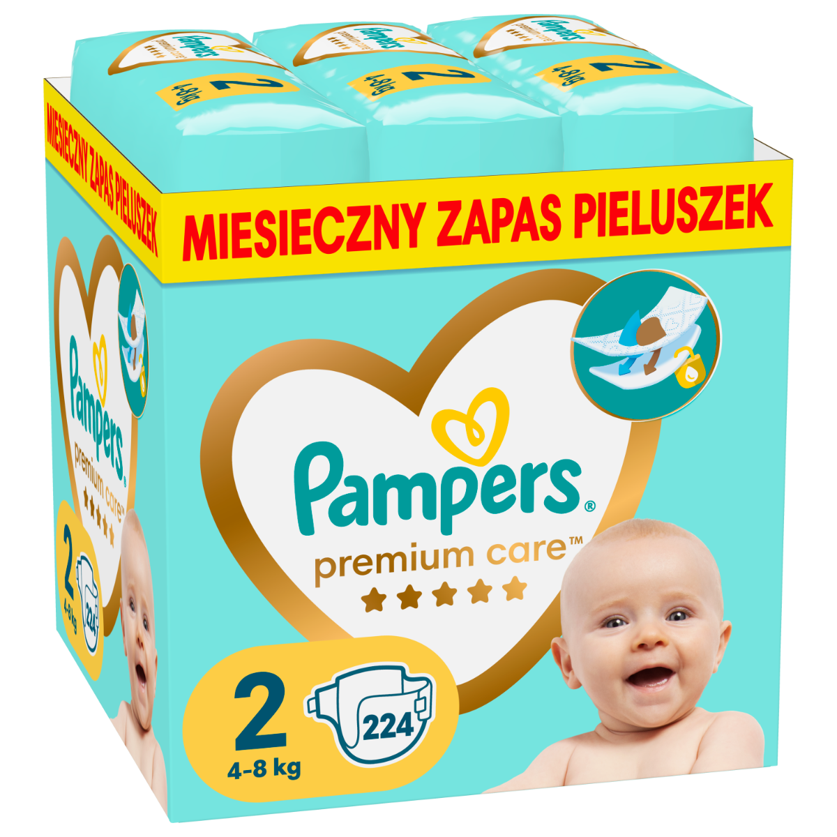 pampres premium care pieluszki newborn pampers