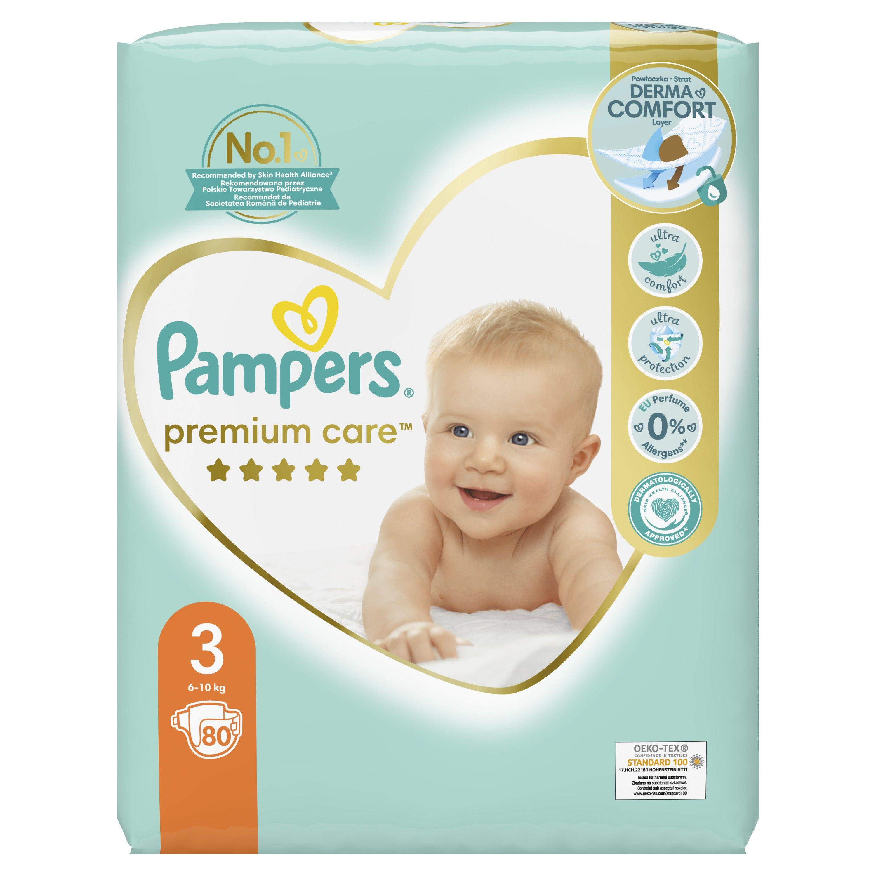 10 sztuk pampers premium care rozmiary