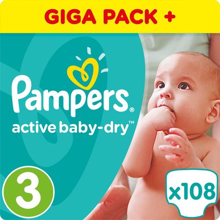 pampers active baby-dry 3 midi 74szt