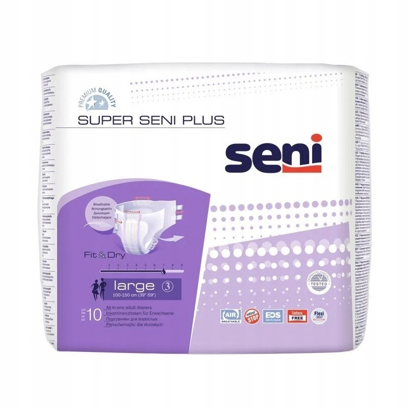 pieluchomajtki super seni air plus medium 10 sztuk