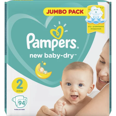 pampers białe