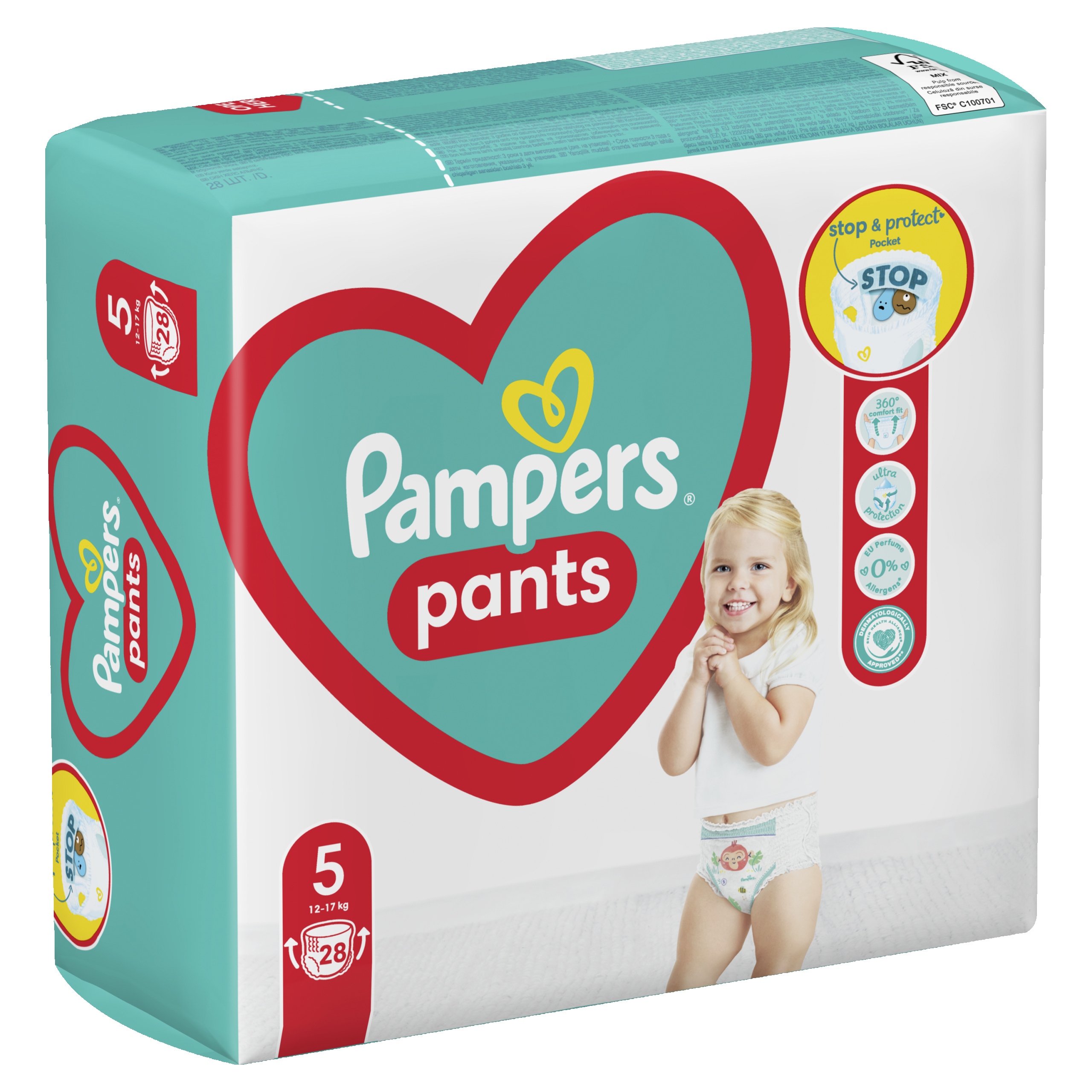 pampers premium care pants 4 22 sztuk