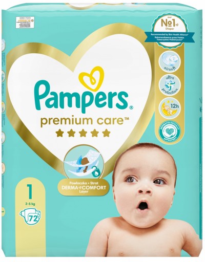 pampers new baby-dry pieluchy 1 newborn 43 szt pieluszki