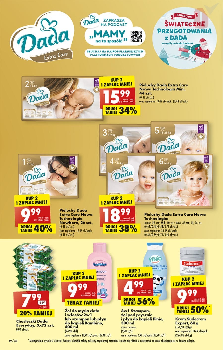 promocja na chusteczki pampers