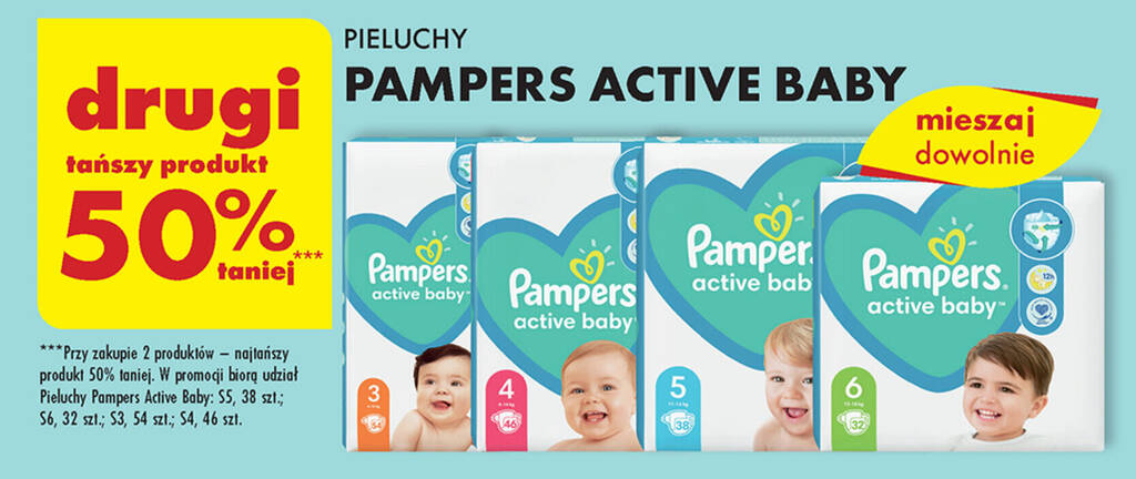 pampers 6 babydry 44