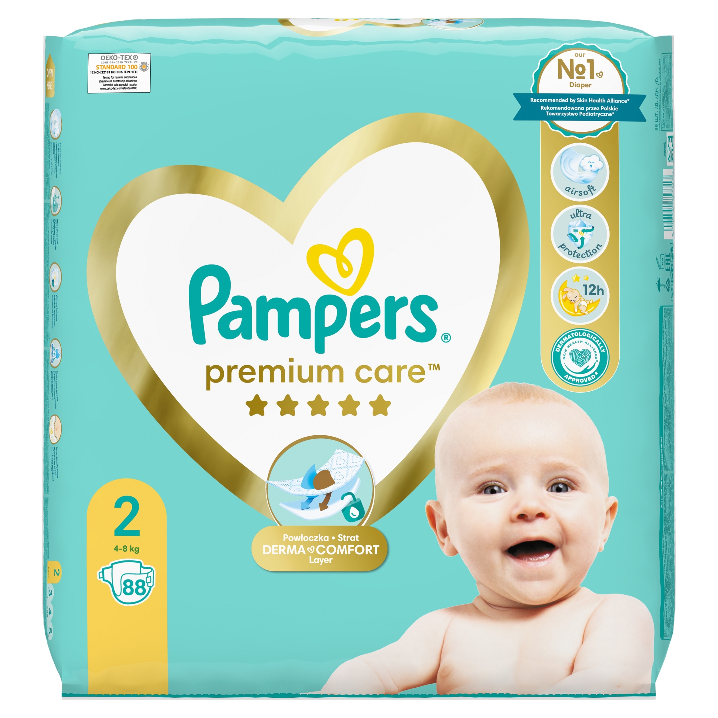 pieluchy pampers jasne niebieskie