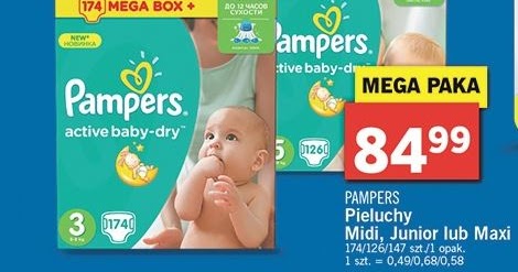 pampers 2 62 sztuki