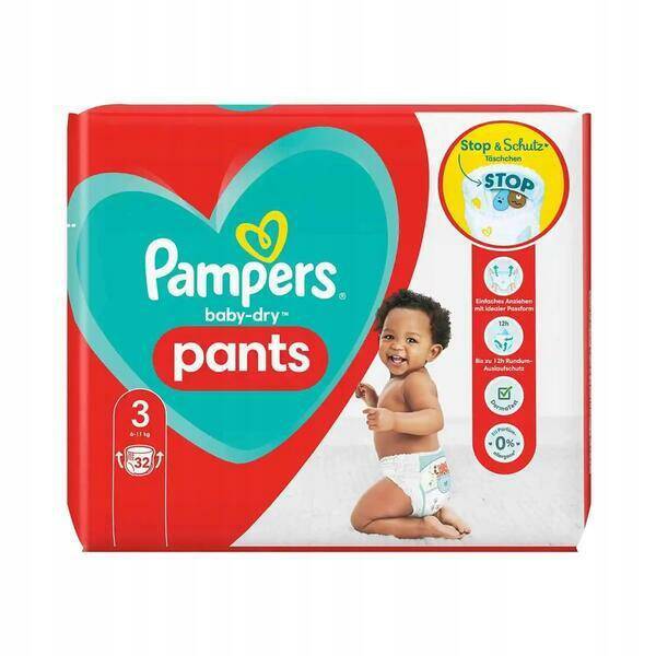 pieluchy pampers do 30kg