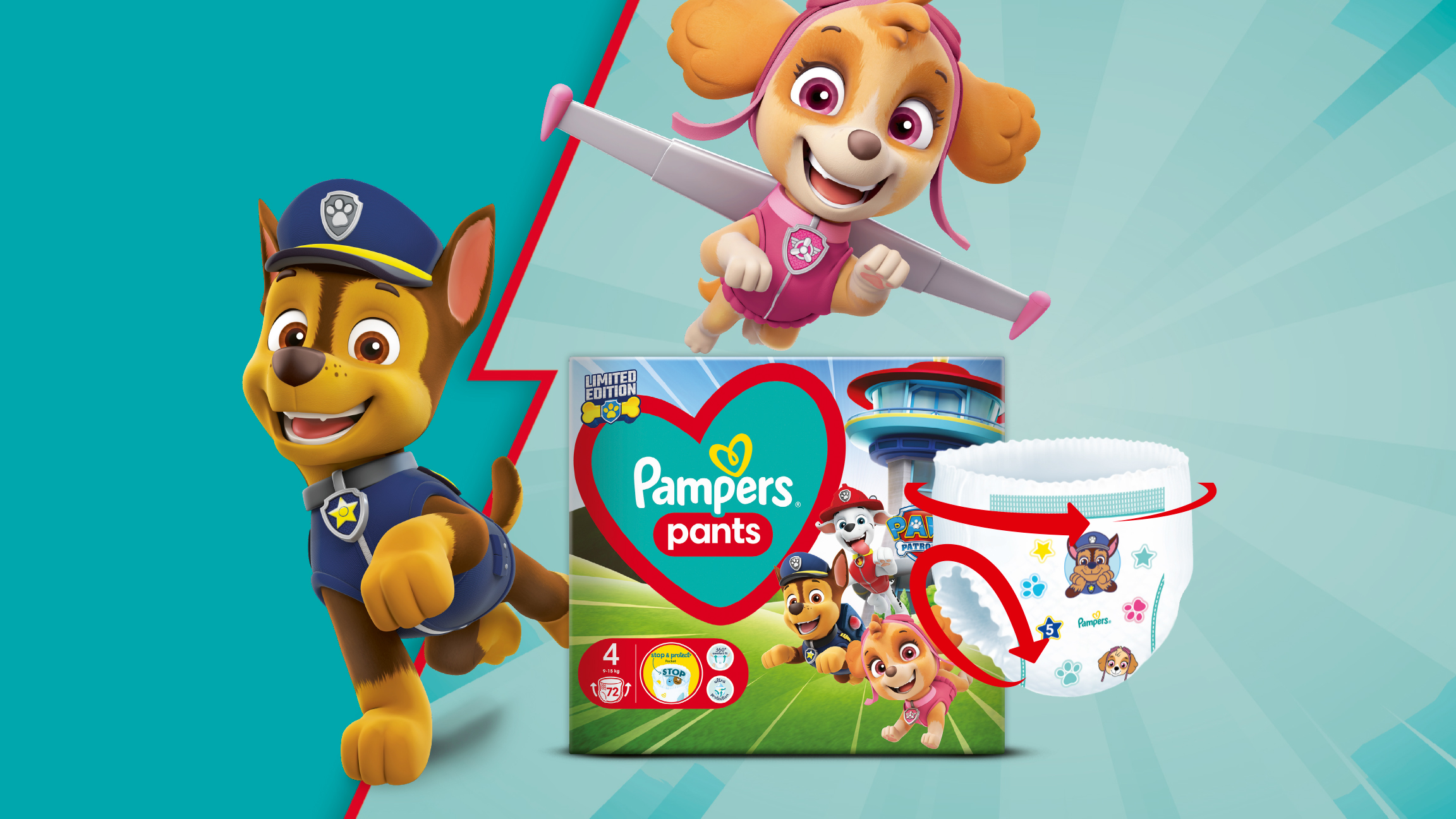 pampers pieluchomajtki 6