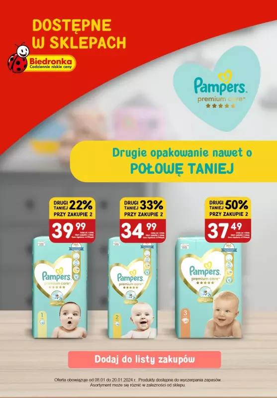 pampers 0 30 sztuk