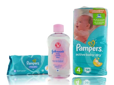 pampers sensitive chusteczki 4x56 sztuk