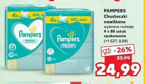 chusteczki higieniczne pampers sensitive