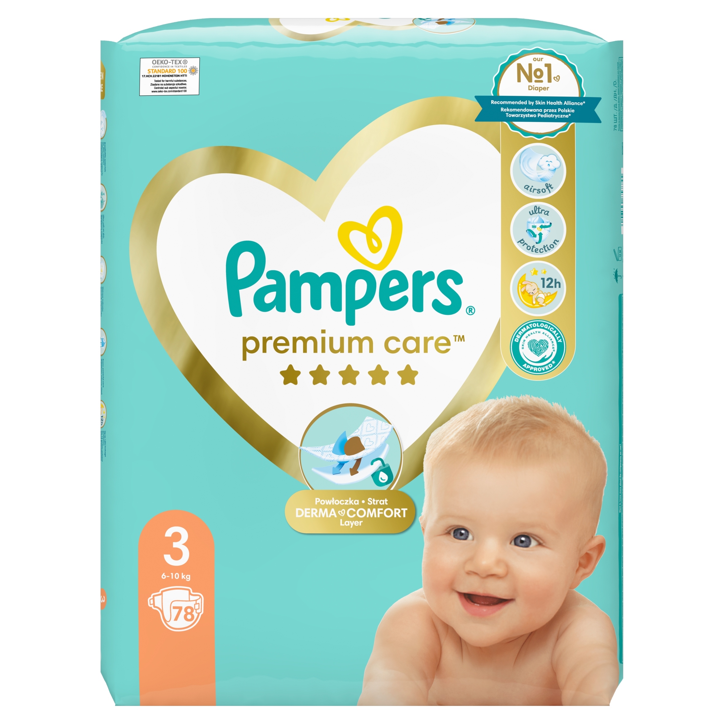 pieluchy pampers premium care 4-8kg