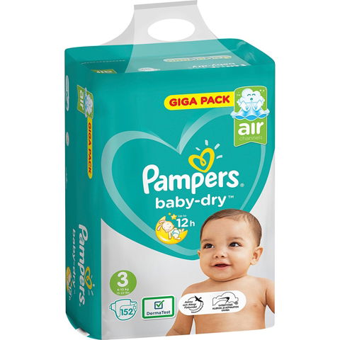 pampers ze sciagaczem i bez