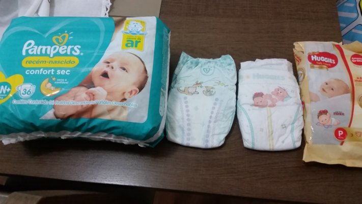 pampers size 1 transparent