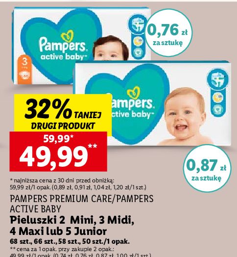 pieluchy pampers 2 76 szt