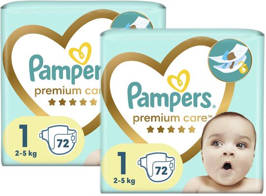 pieluchy pampers premium care 1 newborn 2 mini 168szt