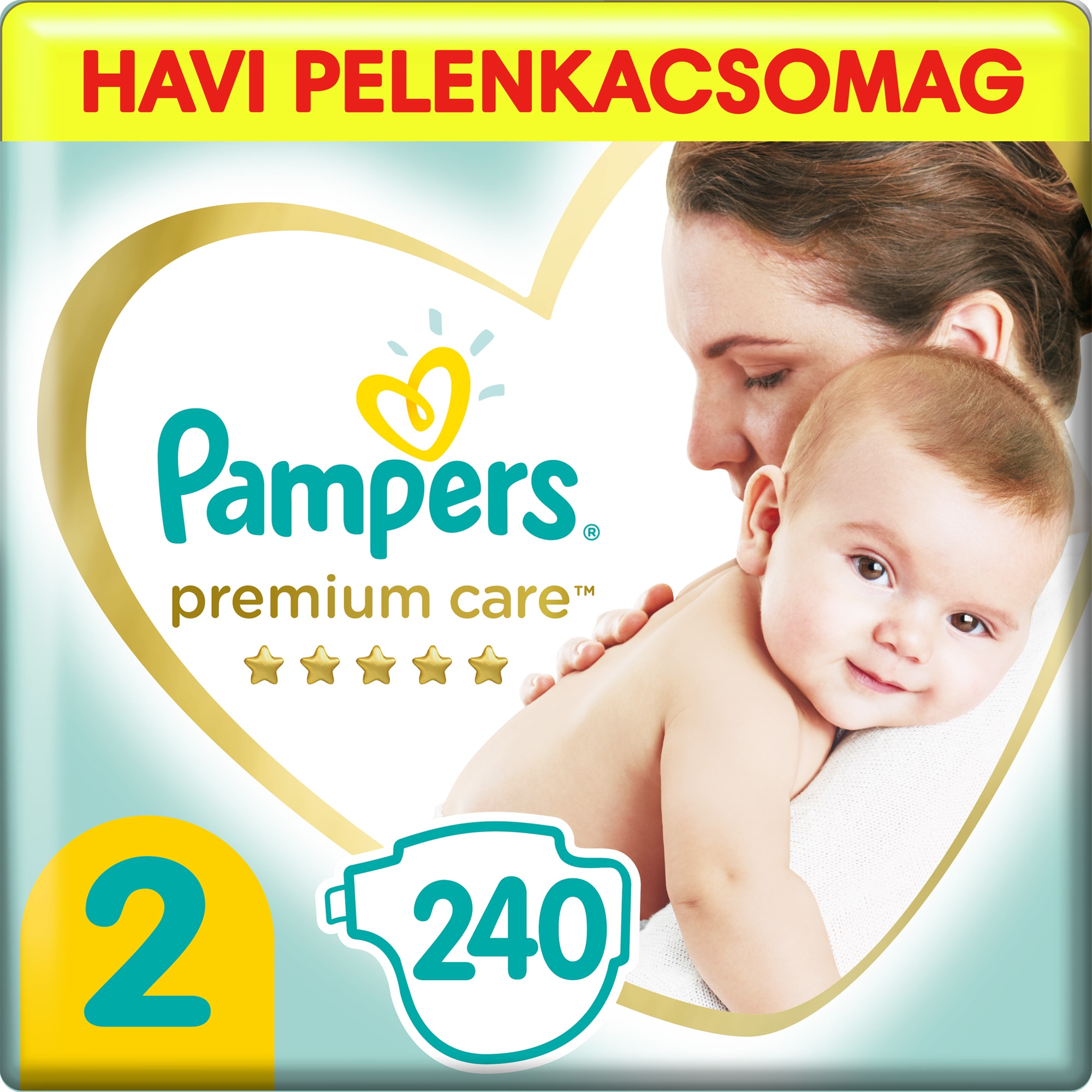 pampers premium care pieluchy rozmiar 3 midi 5-9kg 204 sztuk