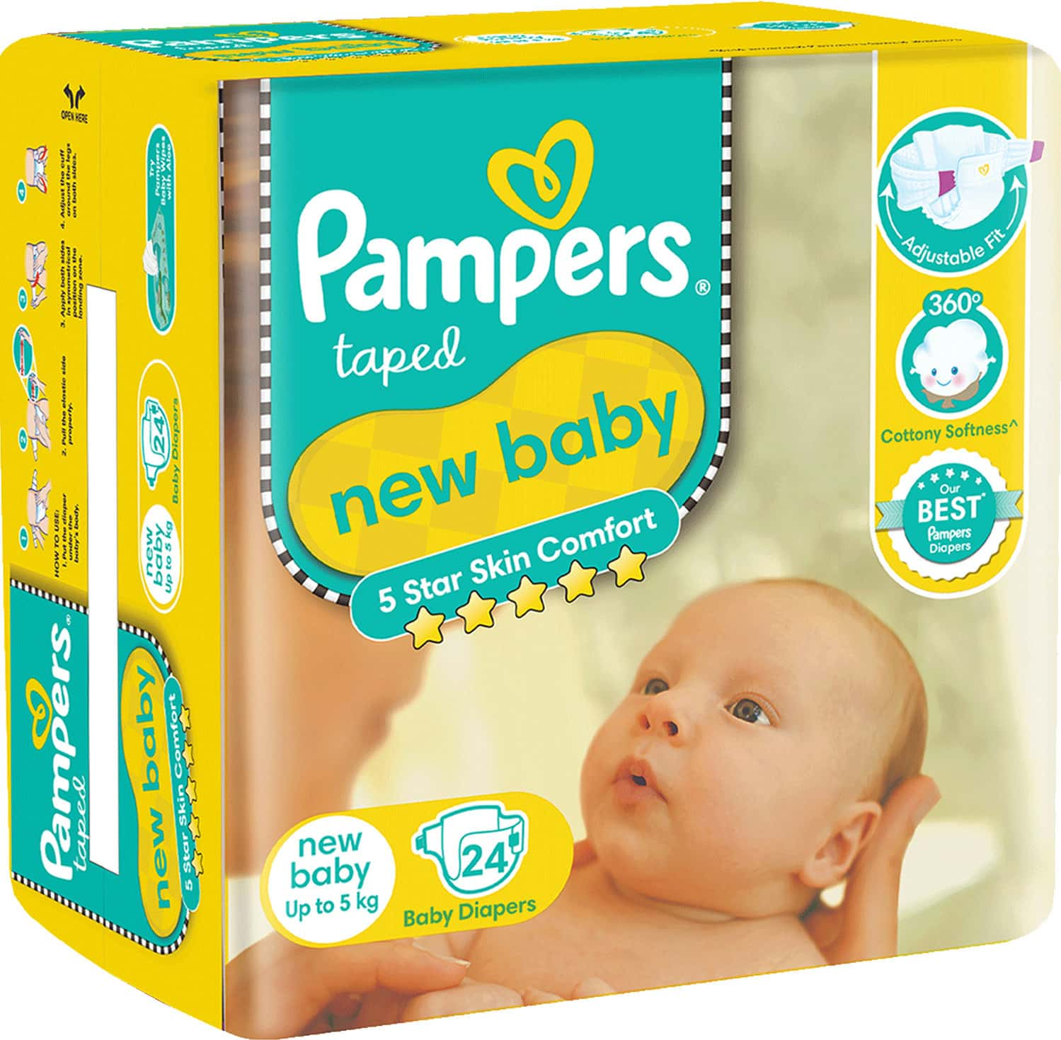 pampers active baby-dry pieluchy jednorazowe rozmiar 3 midi 5-9 kg