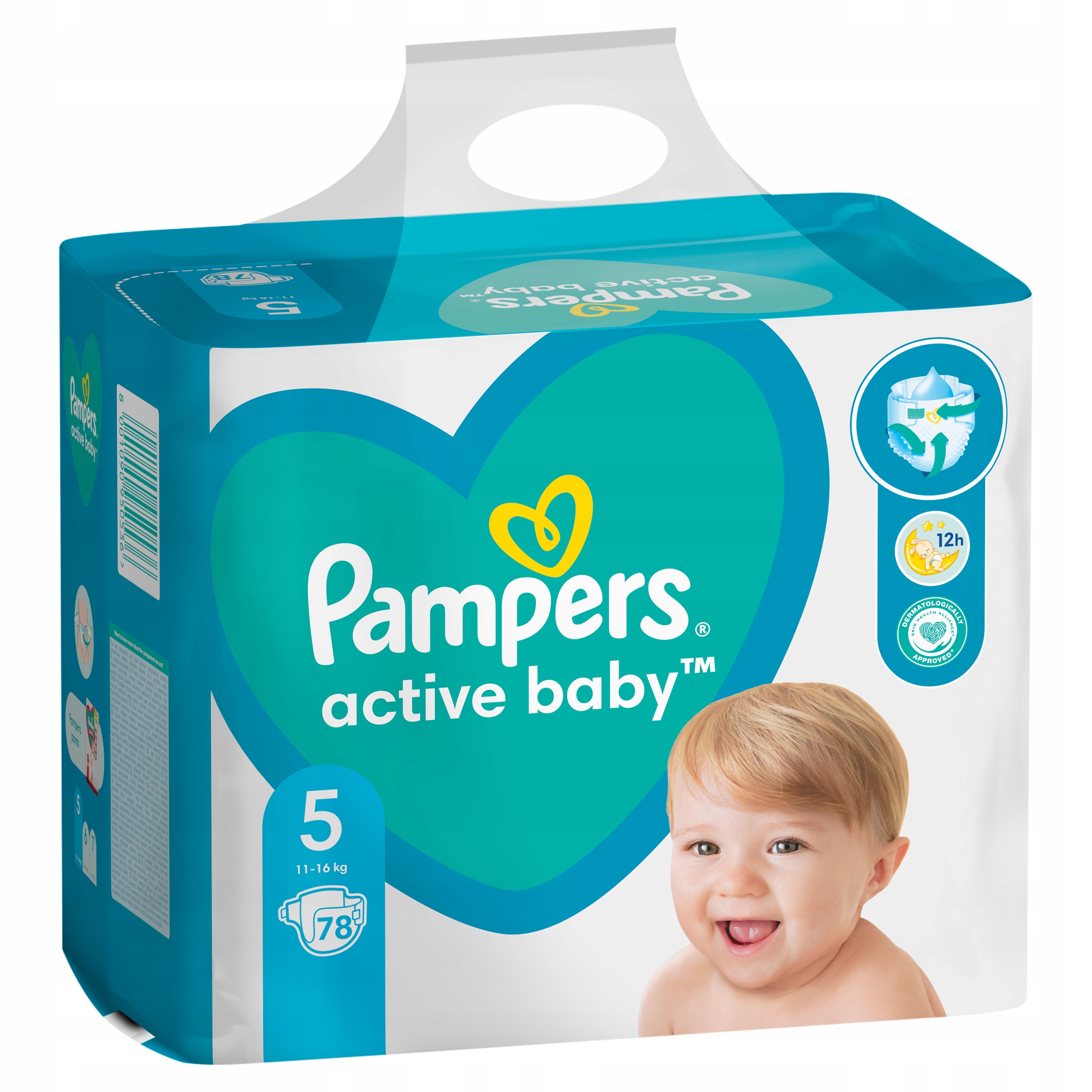 pampers brudny