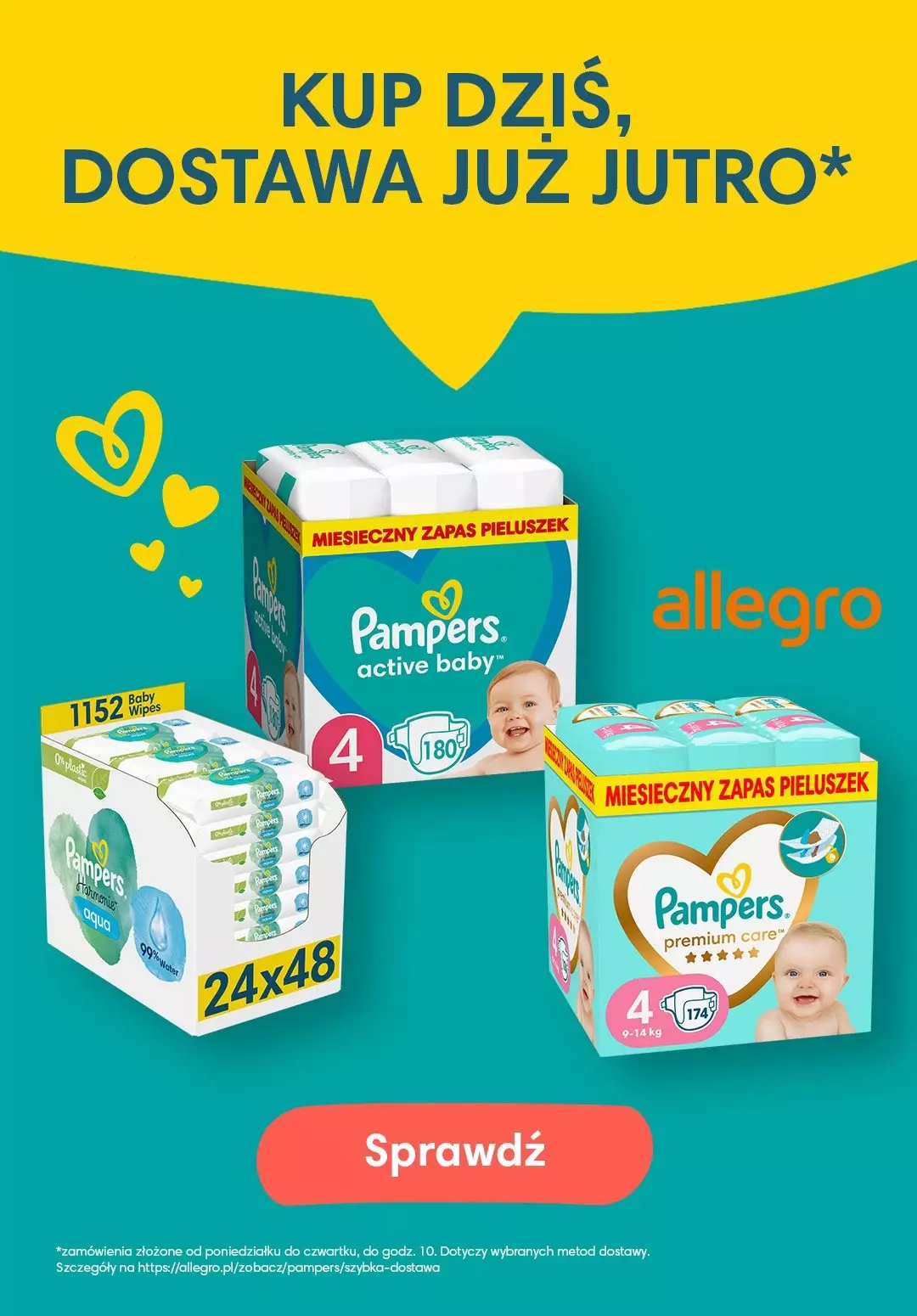 reklama pampers tańczące dziecko