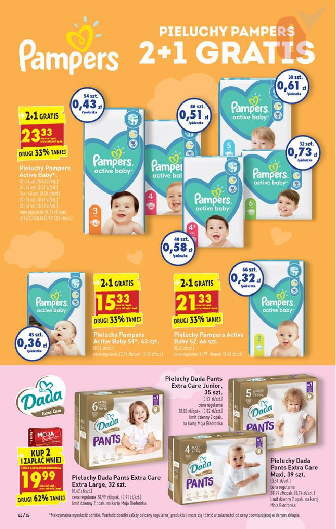 pieluchy pampers 6-10