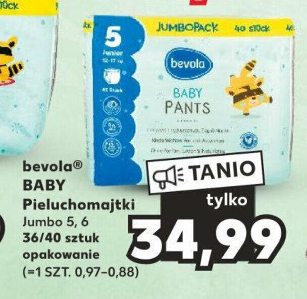 pieluchomajtki dla dzieci pampers w kaufland