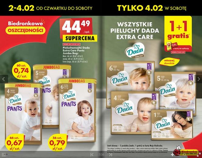 pieluchomajtki pampers 5 allegro