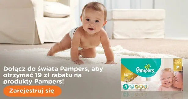 paczka pieluszek pampers za 1 grosz