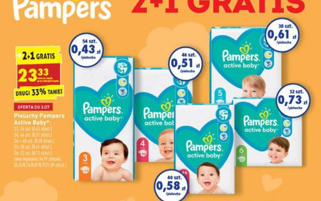 pampers 3 duze opakowanie