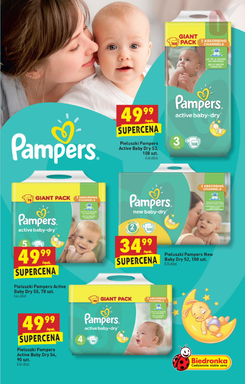 pieluchomajtki pampers pants opis