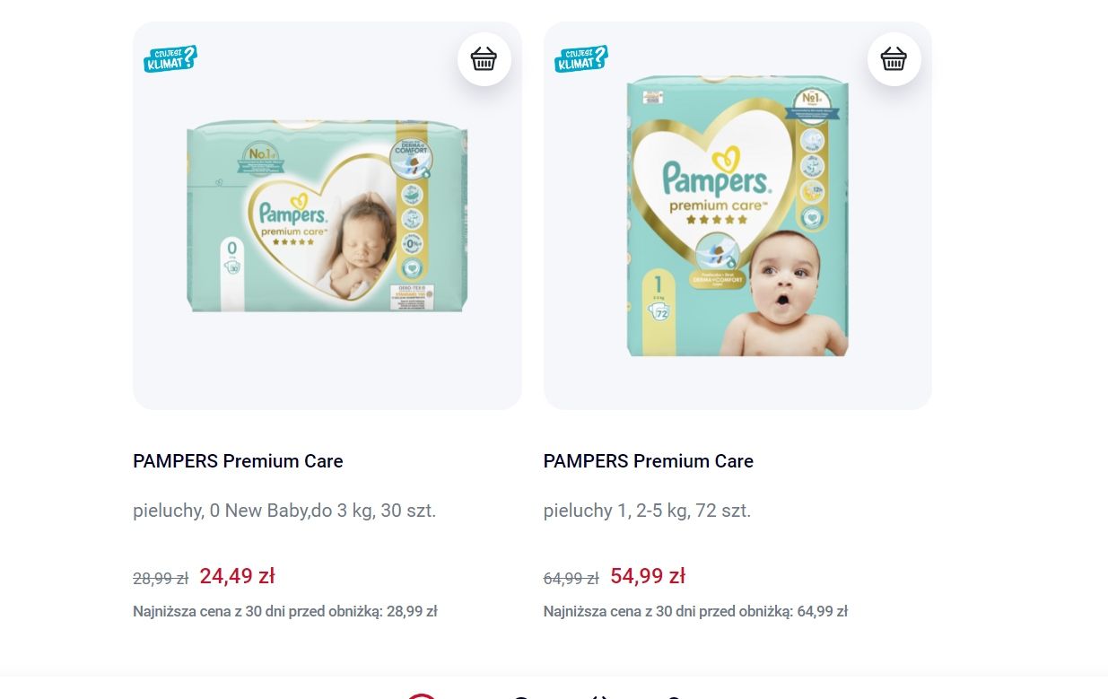 pieluchy pampers pants6 promocja