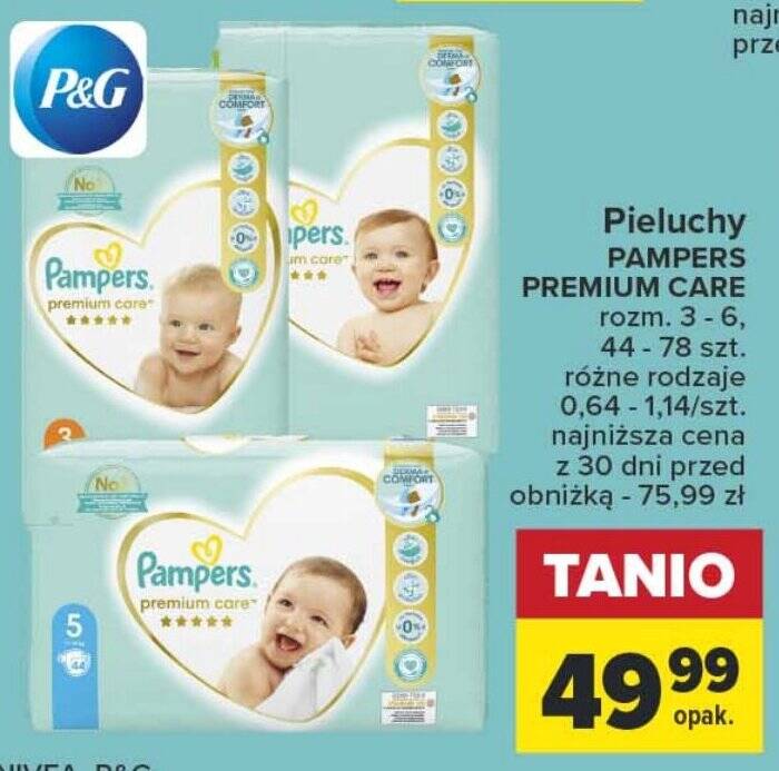 próbki pieluchy pampers