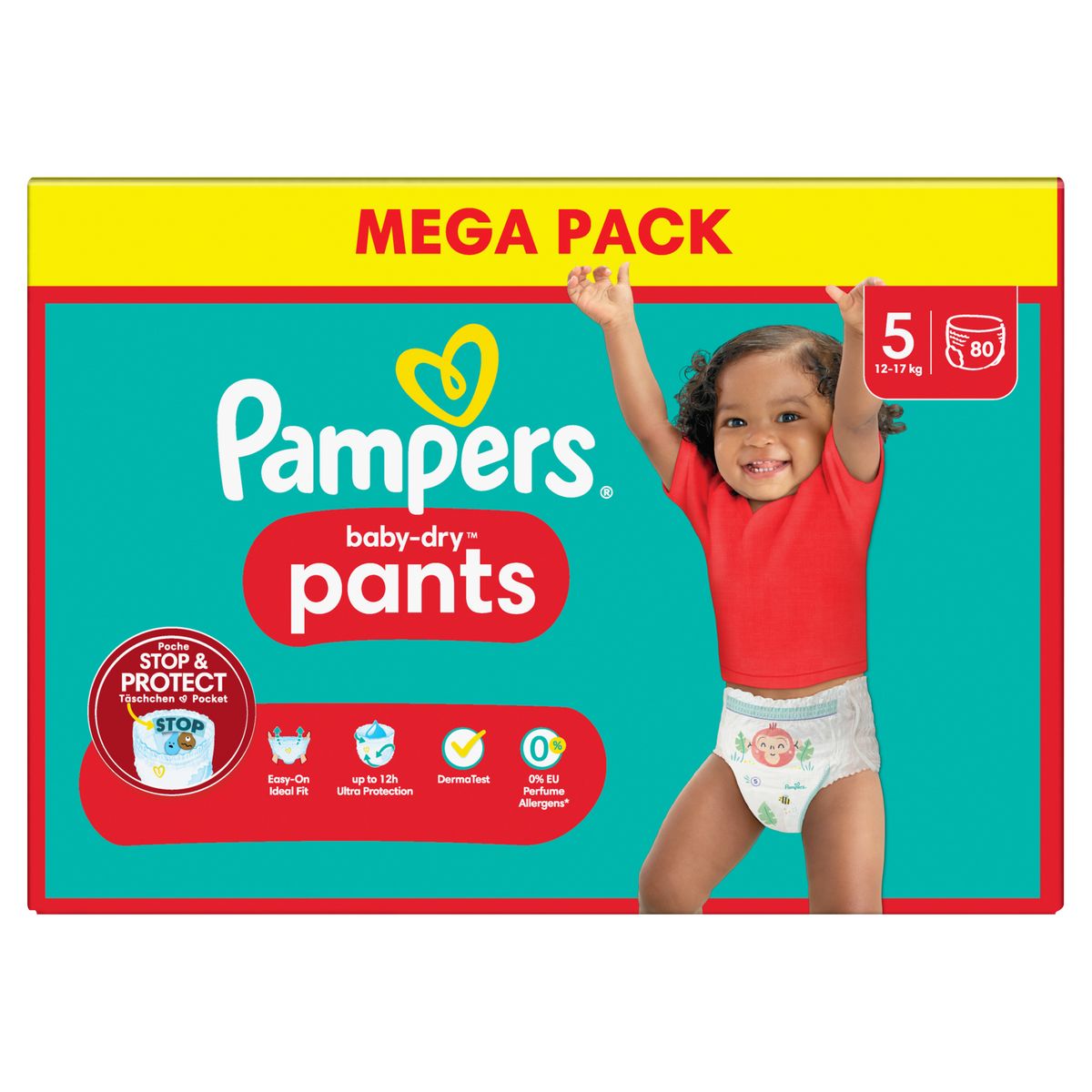 pampersy pampers pomaranczowe