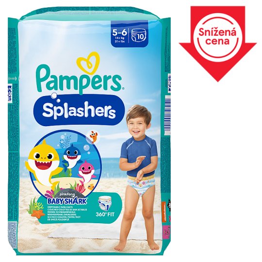 żółty pampers mokry