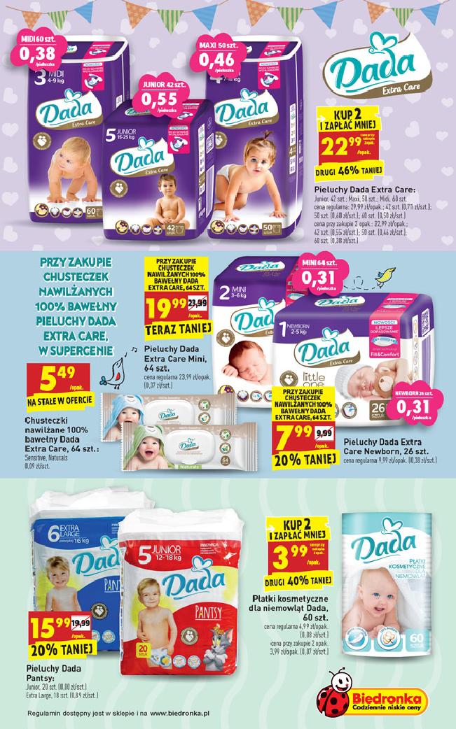 pieluchy pampers biedronka