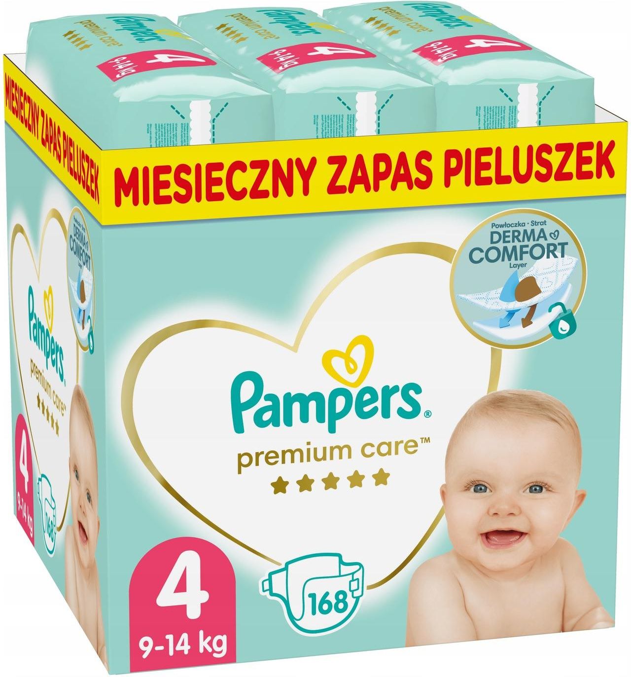 pieluchomajtki mega box pants 4 maxi 104 szt pampers 0215397