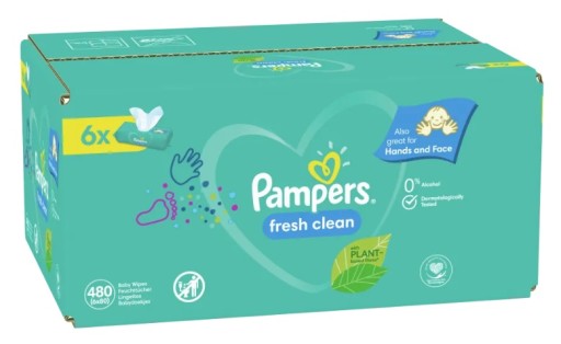 sroka o chusteczki pampers sensitive