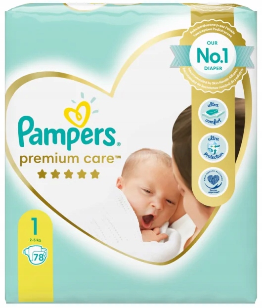 pieluchomajtki pampers premium care 1