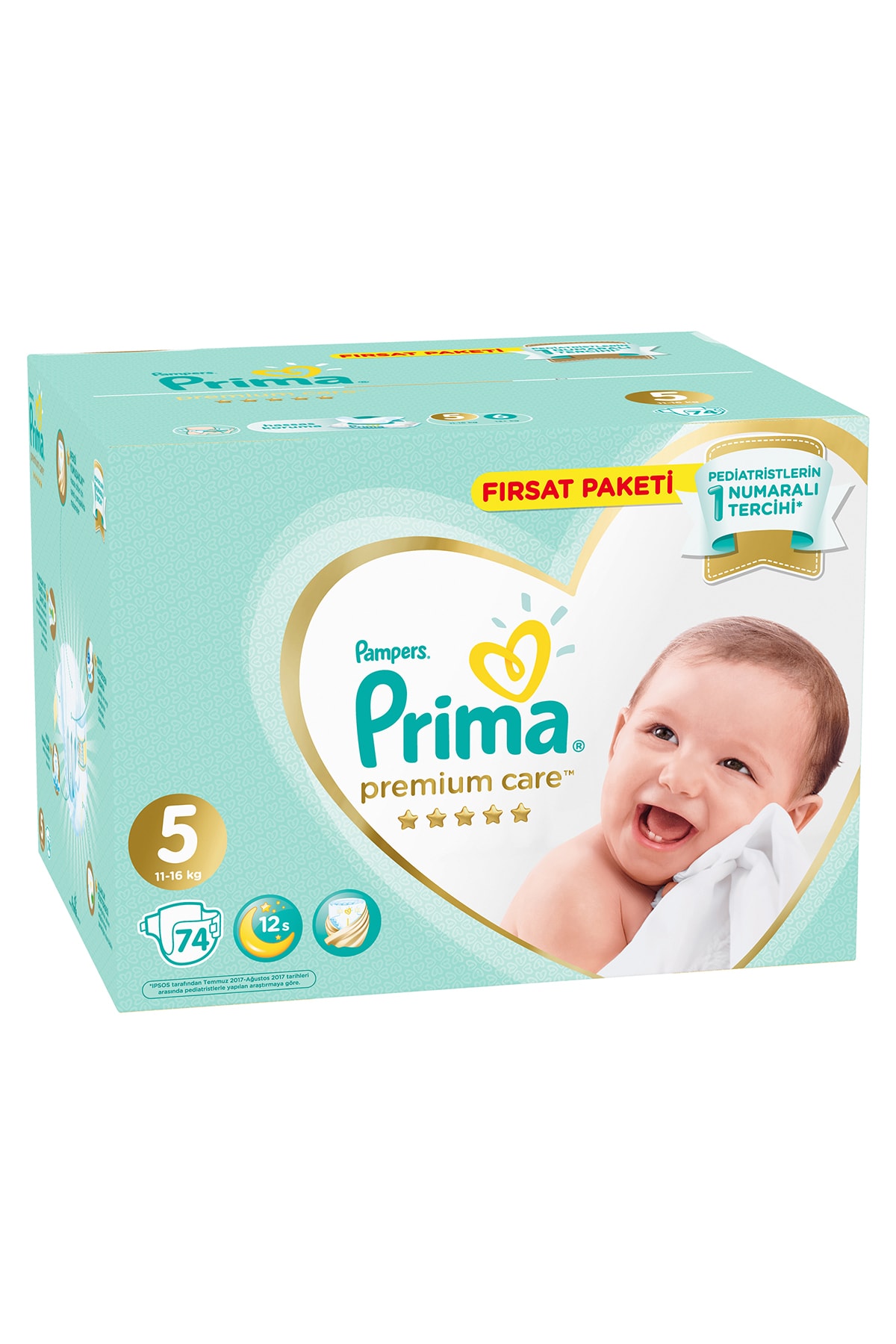 pampers premium cre zielone i biale