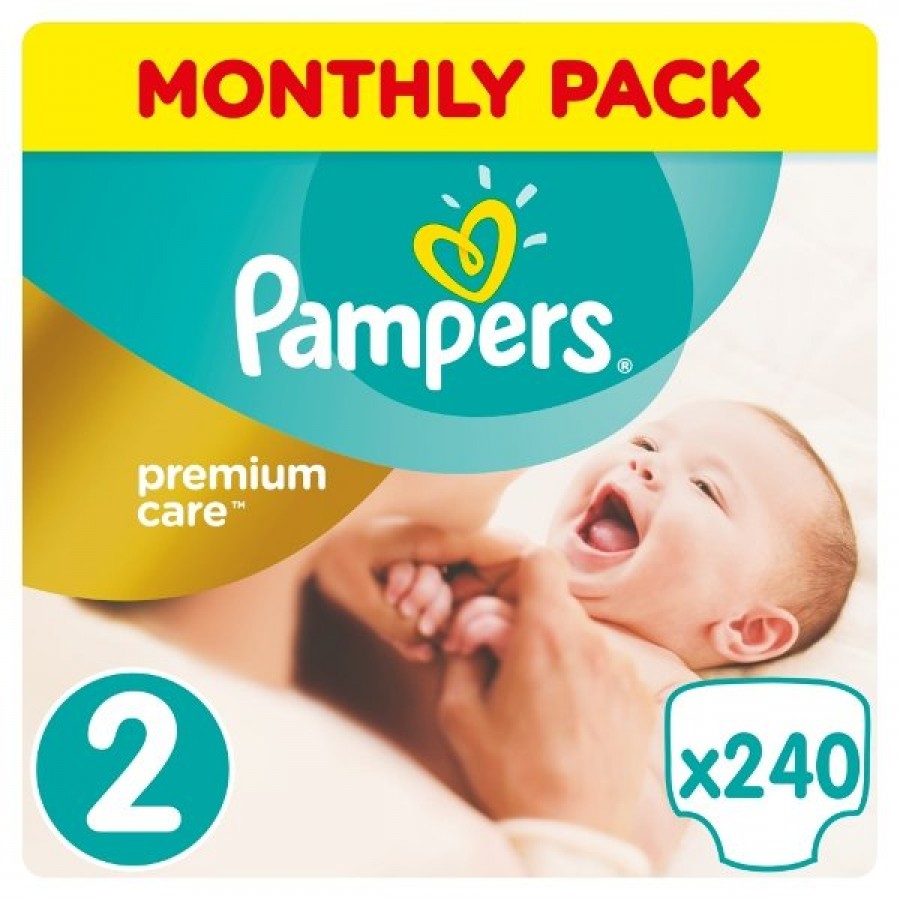 pampers new baby 2 premium protection