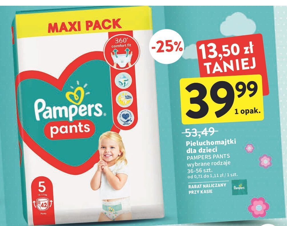 pieluchy pampers pieluchomajtki