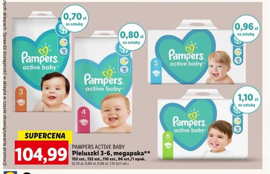 6 pak chusteczki pampers tesco