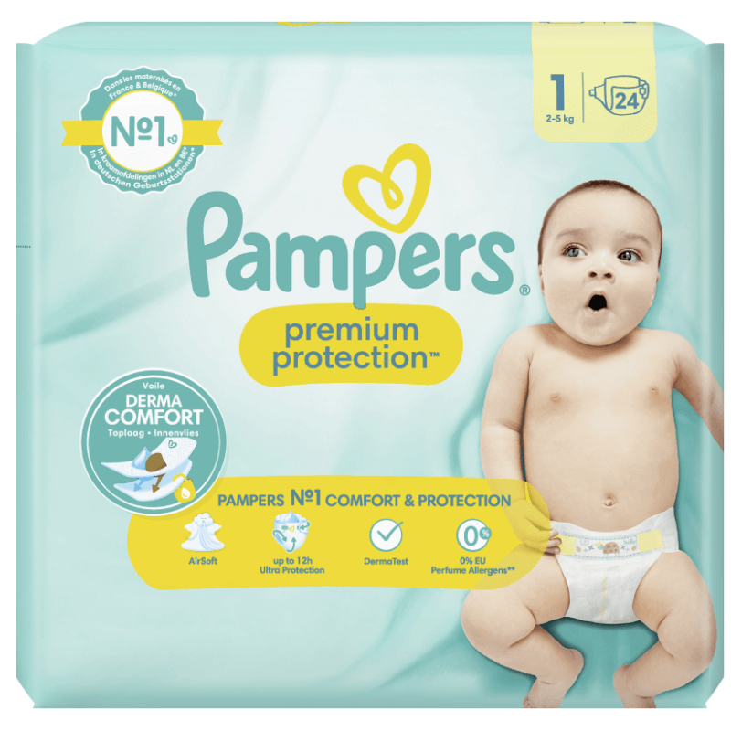 pampers premium care 1 duze opakowanie